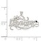 Sterling Silver Daughter Charm Pendant Family Jewelry 17mm x 25mm